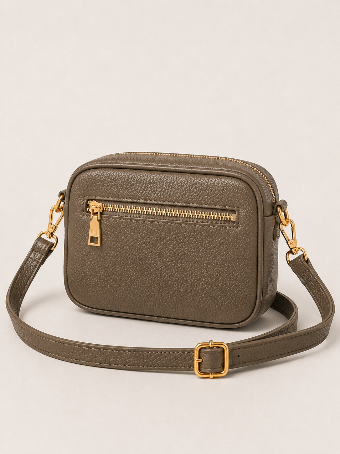 Petit sac bandoulière femme Cuir taupe