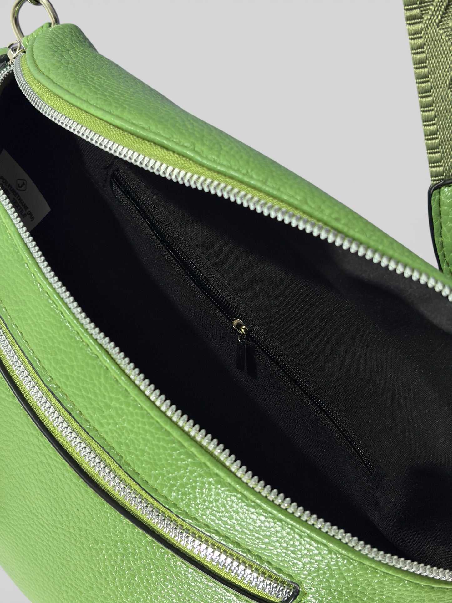 Grand sac banane - Vert - Cuir PU | A