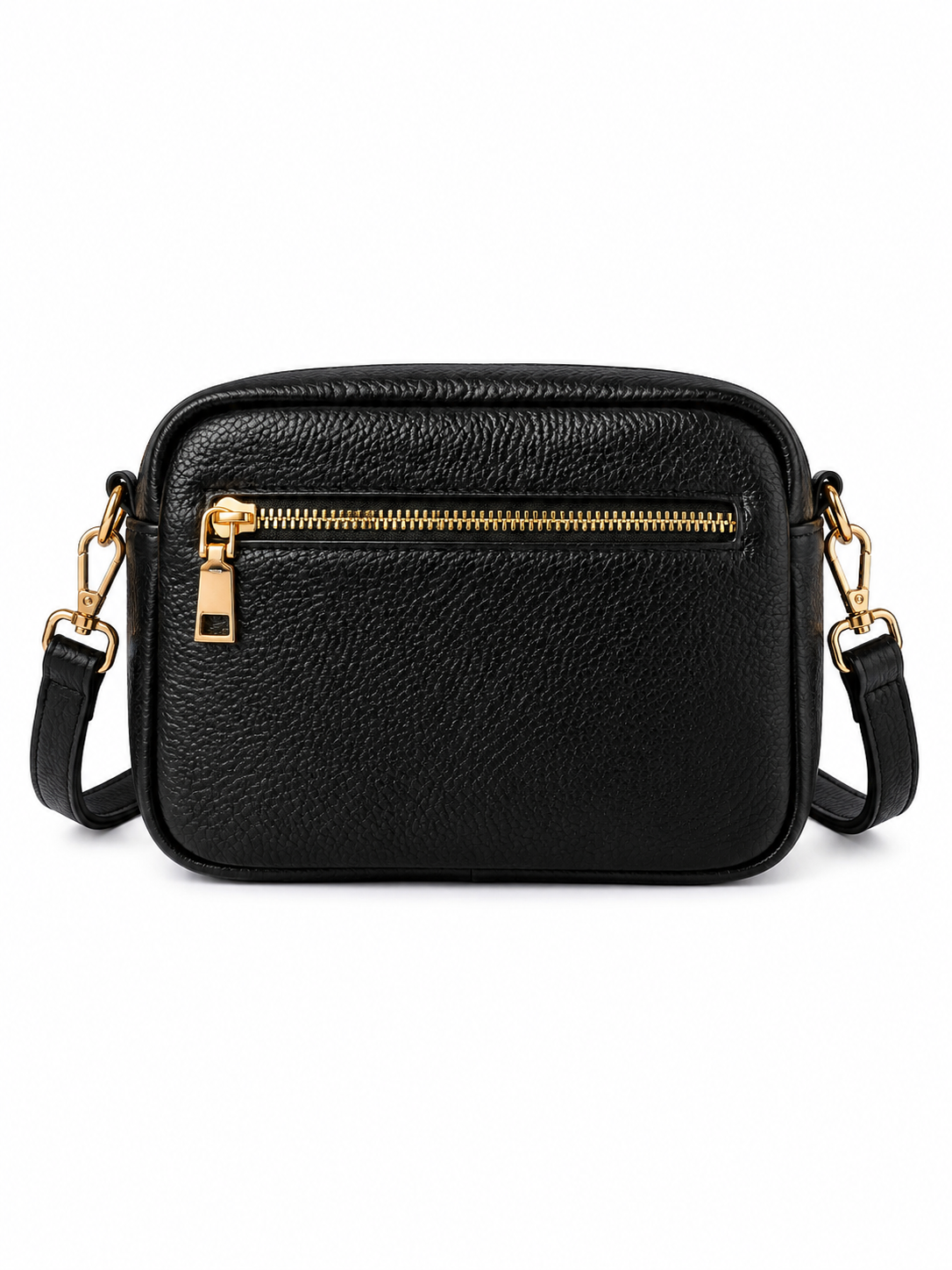 Petit sac bandoulière femme Cuir noir