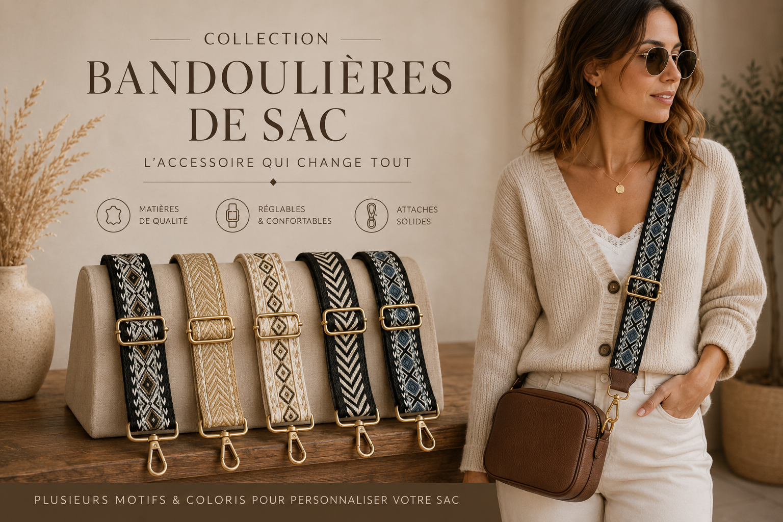 Bandoulières de sac femme