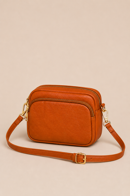 Sac bandoulière femme Cuir camel