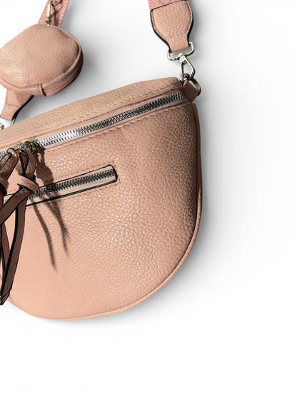 Grand sac banane - rose - cuir PU | A