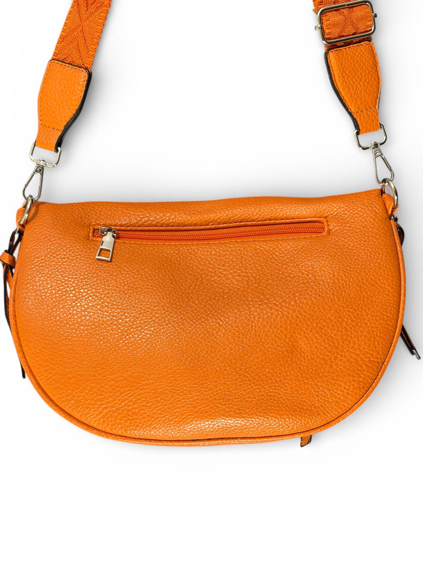 Grand sac banane - orange - Cuir PU | A