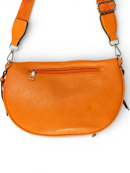 Grand sac banane - orange - Cuir PU | A