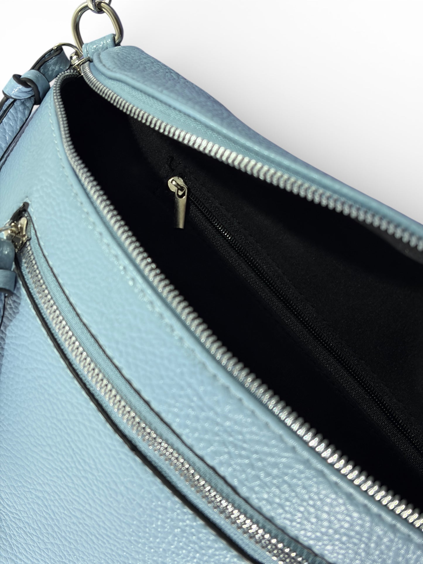 Grand sac banane - bleu ciel - Cuir PU | A