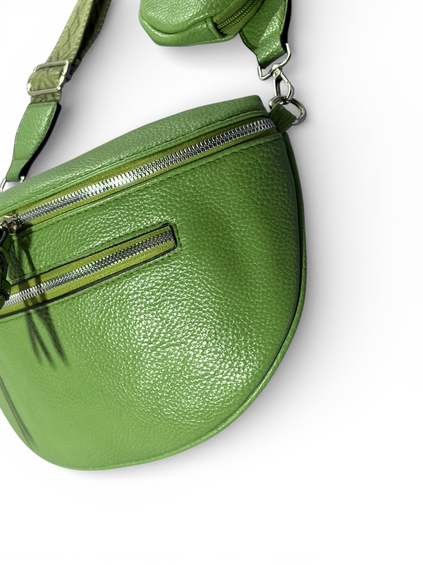 Grand sac banane - Vert - Cuir PU | A