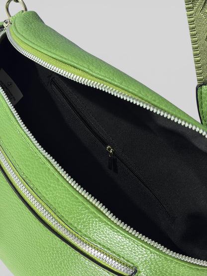 Grand sac banane - Vert - Cuir PU | A