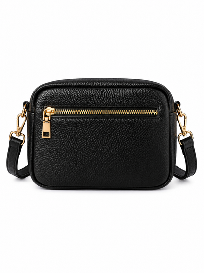 Petit sac bandoulière femme Cuir noir